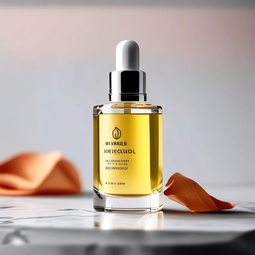 AI product photography - premium skincare serum bottle on marble surface - VOID AI bulk image creator