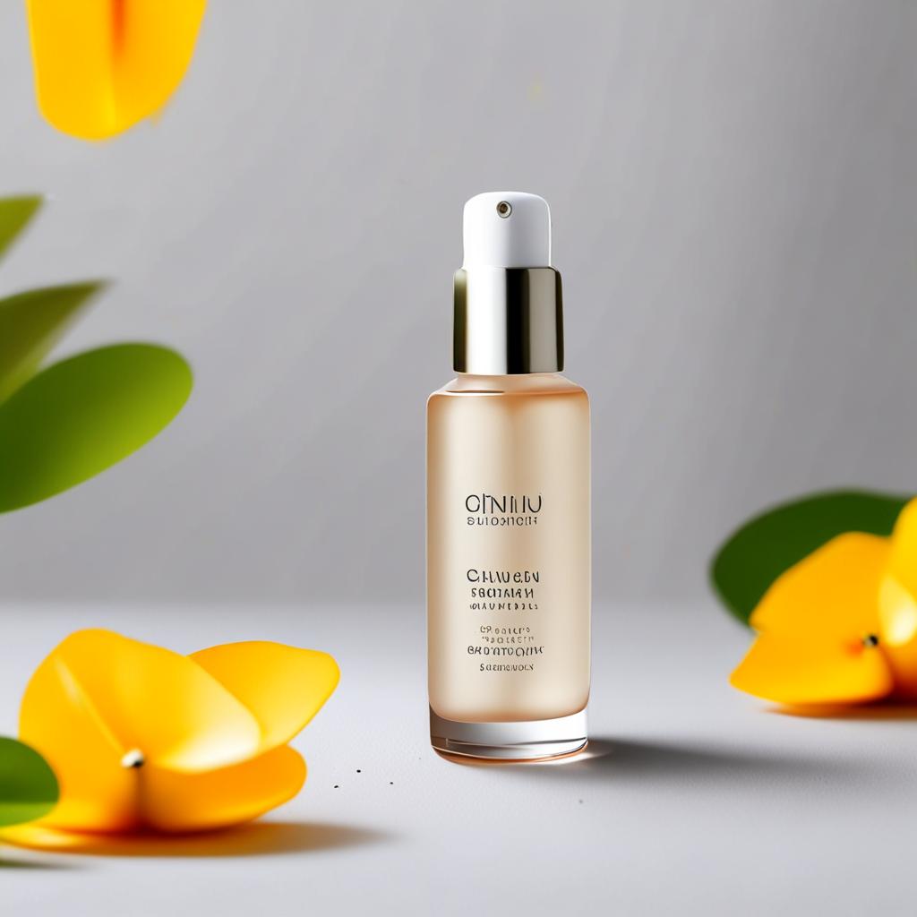 AI product photography - beauty skincare serum minimalist marble background - VOID AI bulk image creator